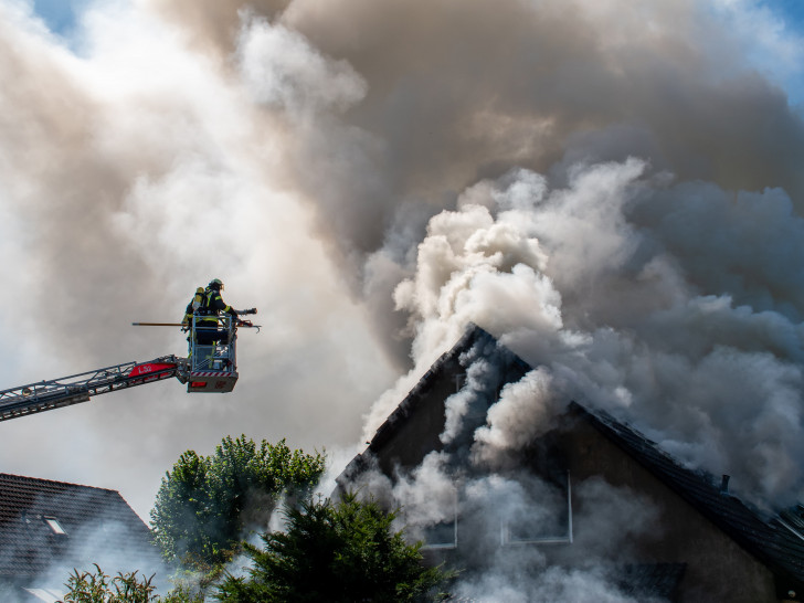 Gestern kam es in Vordorf zu einem Großbrand.