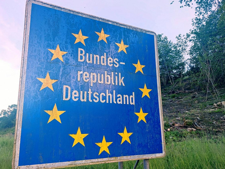 Grenzschild Bundesrepublik Deutschland (Archiv)