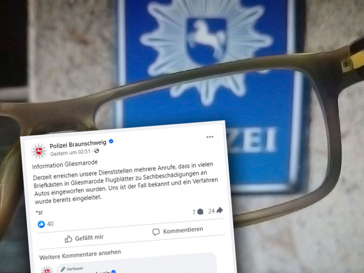 Die Polizei informierte über die Flugblätter auf Facebook.