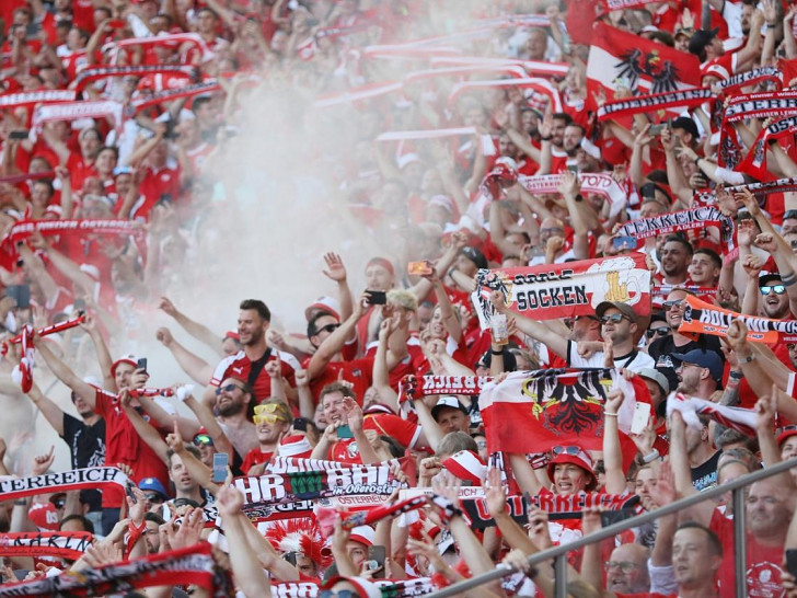 Österreichische Fans bei der Fußball-EM 2024