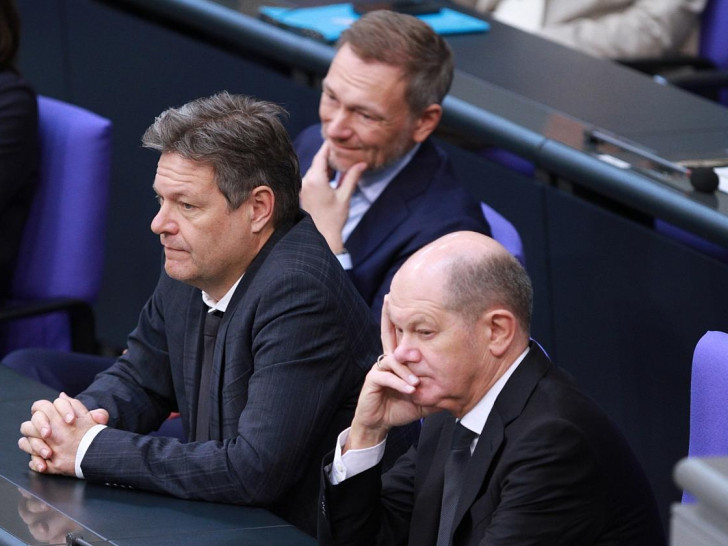 Robert Habeck, Christian Lindner, Olaf Scholz (Archiv)