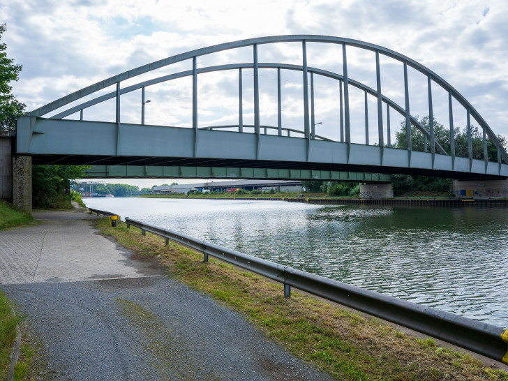 Braunschweig Mittellandkanal Veltenhof Brücke Hansestraße 2024.