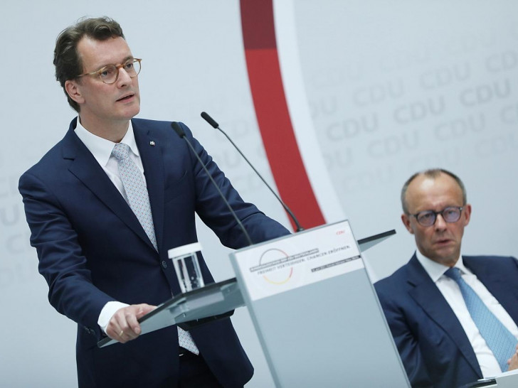 Hendrik Wüst und Friedrich Merz am 16.06.2023