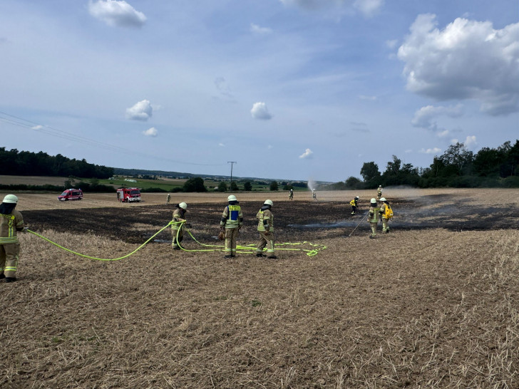 Die Feuerwehr konnte den Flächenbrand schnell unter Kontrolle bringen.