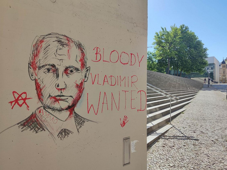 Anti-Putin-Graffiti (Archiv)