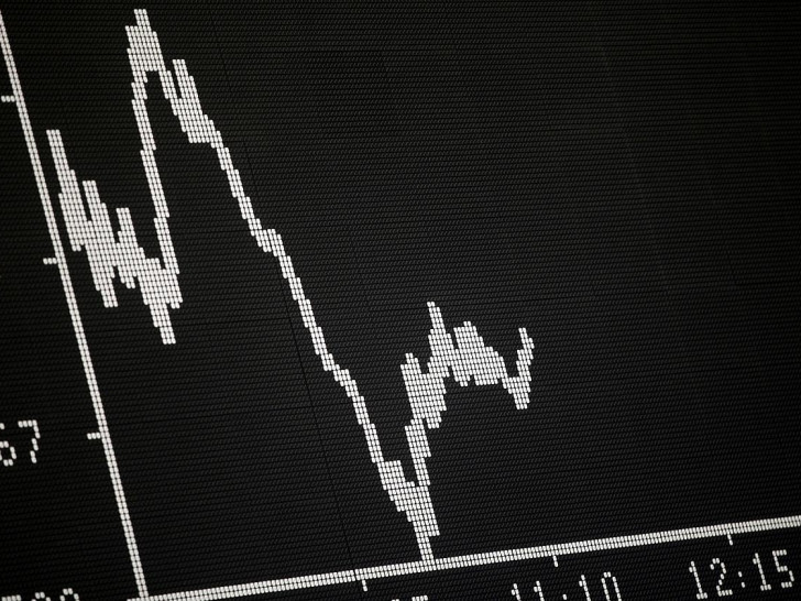 Anzeigetafel in der Frankfurter Börse