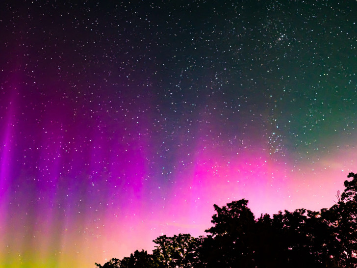 Im vergangenen Jahr erhellten die Polarlichter den Himmel in der Region.