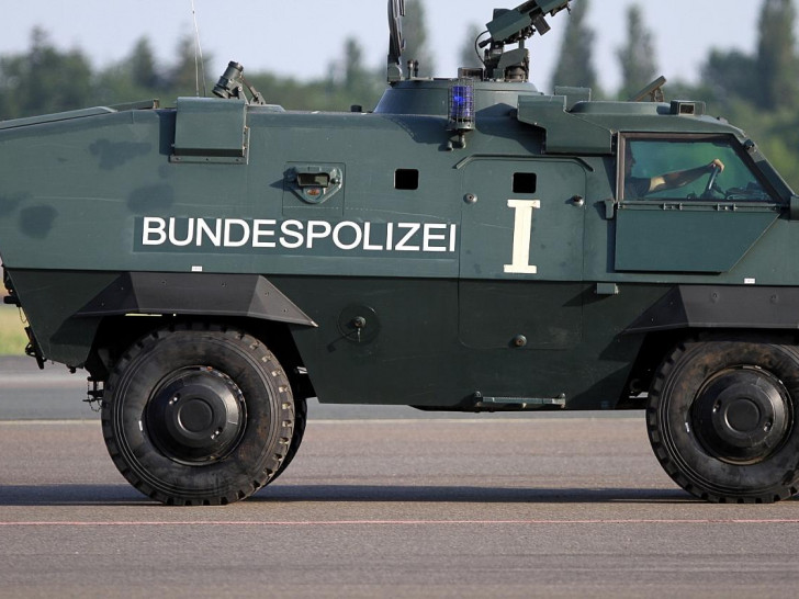 Spritfresser: Ein Panzer der Bundespolizei (Archiv)