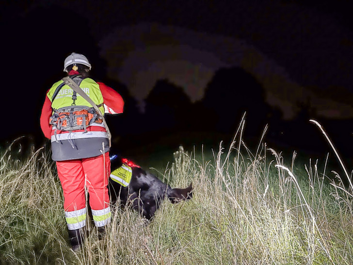 In der Nacht wurde unter anderem mit Hunden gesucht.