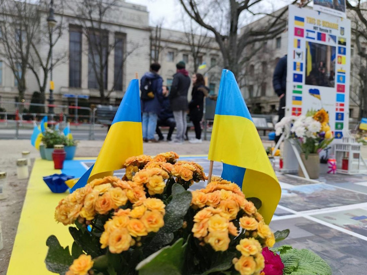 Protest vor der russischen Botschaft (Archiv)