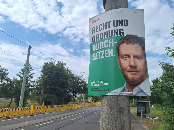 CDU-Wahlplakat zur Landtagswahl in Sachsen (Archiv)