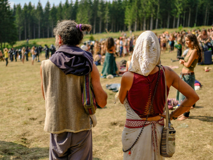 Die Rainbow Family ist noch immer im Harz und hält ihr Gathering ab.