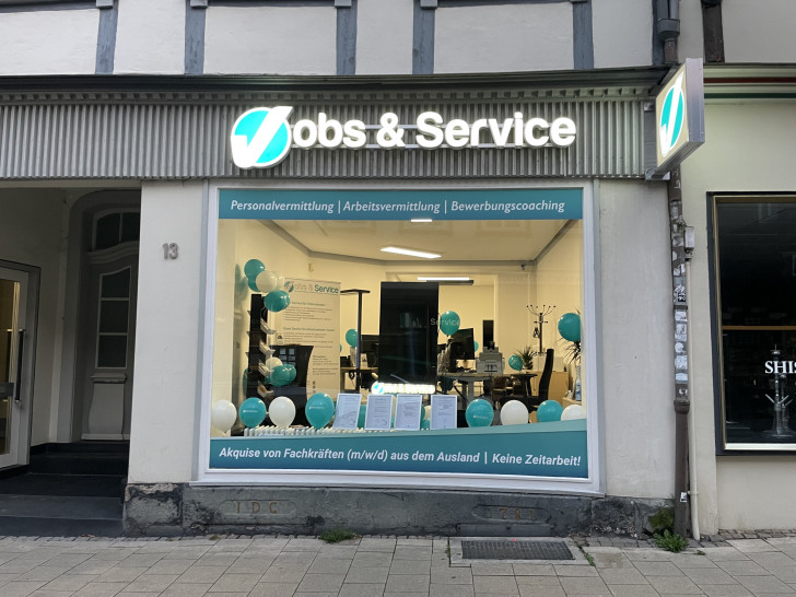 Das neue Ladengeschäft Jobs & Service GmbH in der Breiten Straße 13.