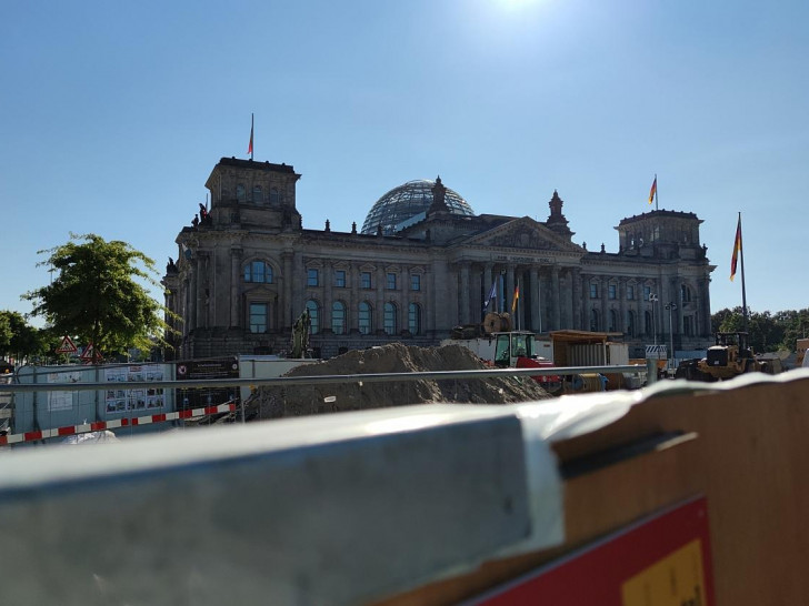 Baustelle vor Deutschem Bundestag (Archiv)