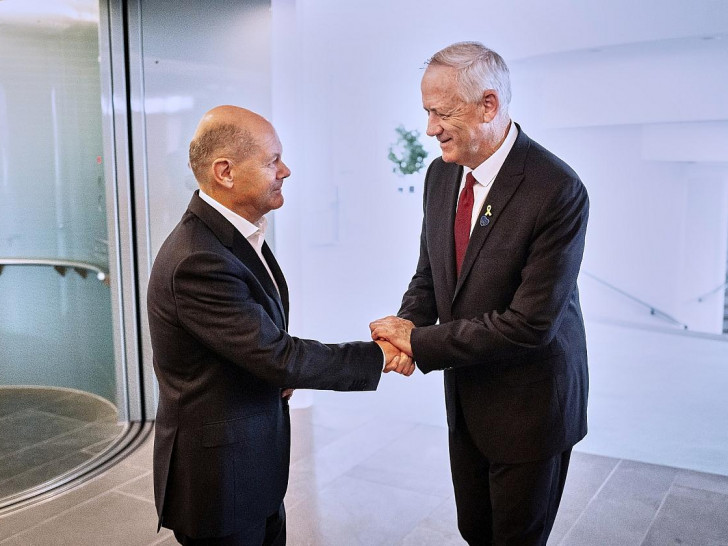 Olaf Scholz und Benny Gantz am 26.09.2024