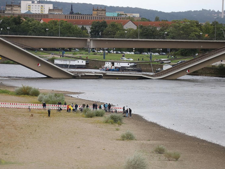 Einsturz der Carolabrücke am 11.09.2024