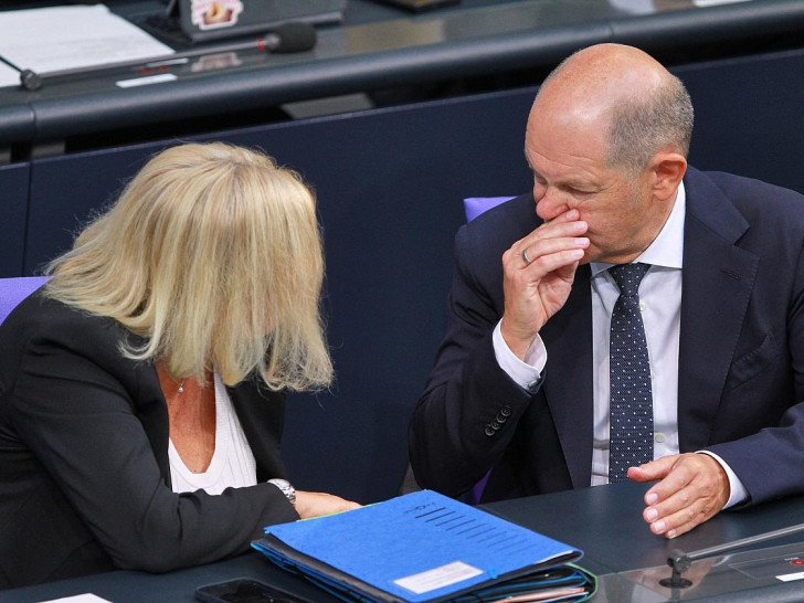 Nancy Faeser und Olaf Scholz am 11.09.2024