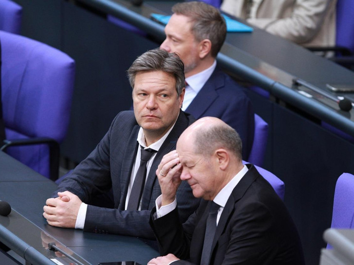 Robert Habeck, Christian Lindner, Olaf Scholz (Archiv)