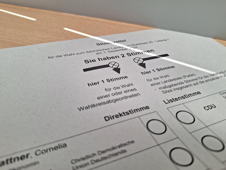 Wahllokal zur Landtagswahl in Sachsen am 01.09.2024