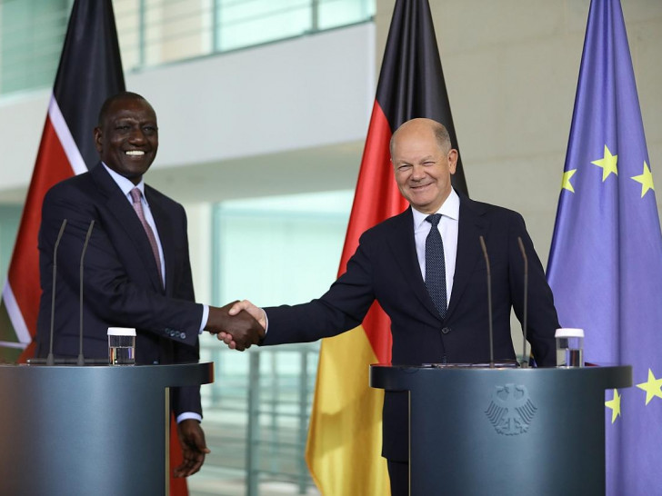 William Ruto und Olaf Scholz am 13.09.2024