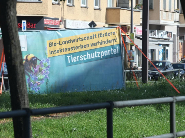 Wahlplakat für Tierschutzpartei (Archiv)