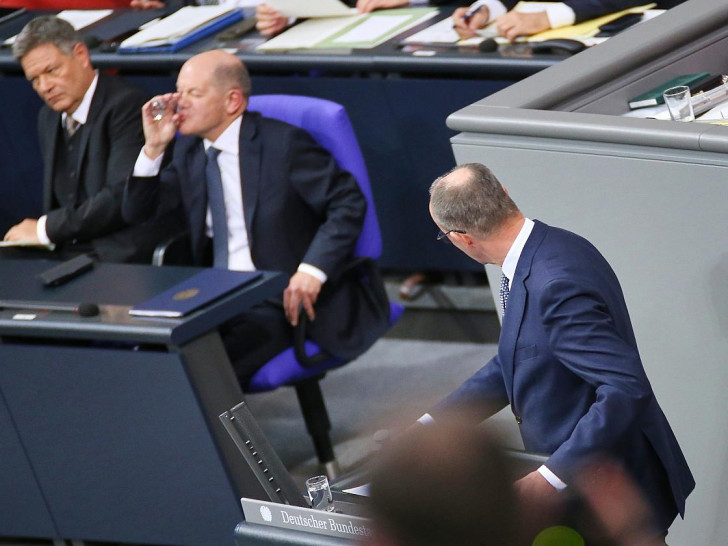 Robert Habeck, Olaf Scholz und Friedrich Merz (Archiv)