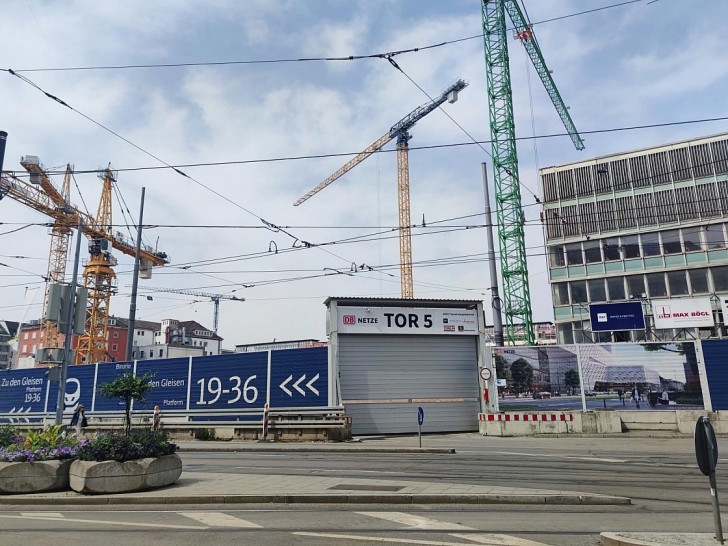 Baustelle am Münchner Hauptbahnhof