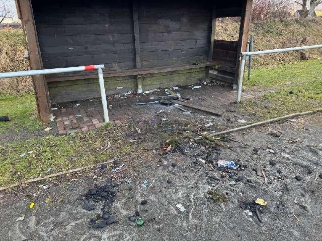 Die Trainerbank des FC Zellerfeld wurde Opfer von Vandalismus.