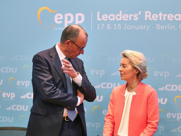 Friedrich Merz und Ursula von der Leyen am 17.01.2025