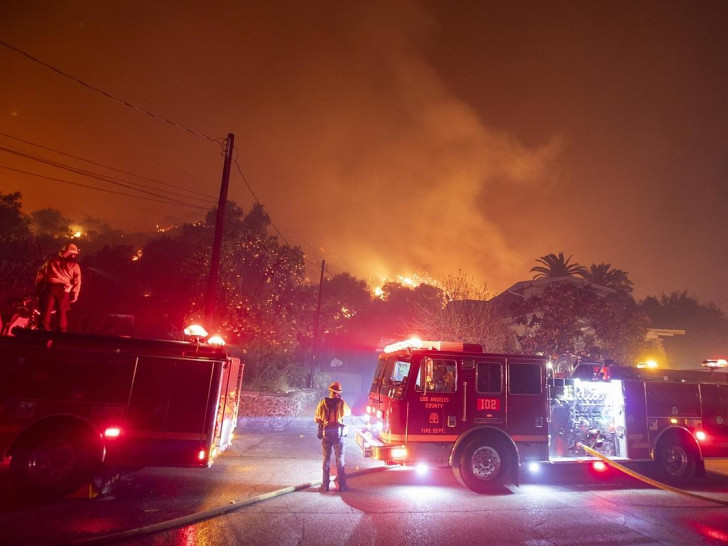 Feuer in Kalifornien im Januar 2024