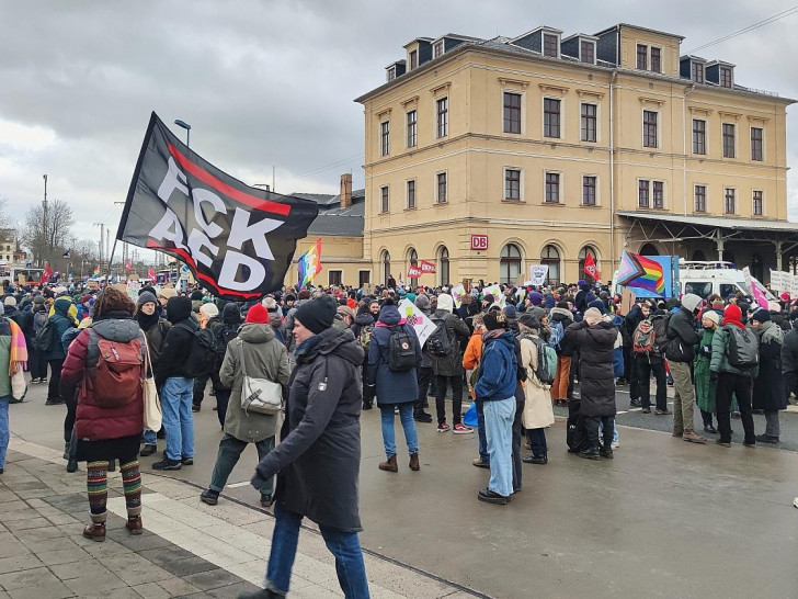 Protest gegen AfD-Parteitag am 11.01.2025