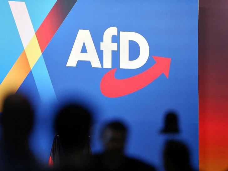 AfD-Logo auf Parteitag am 12.01.2025