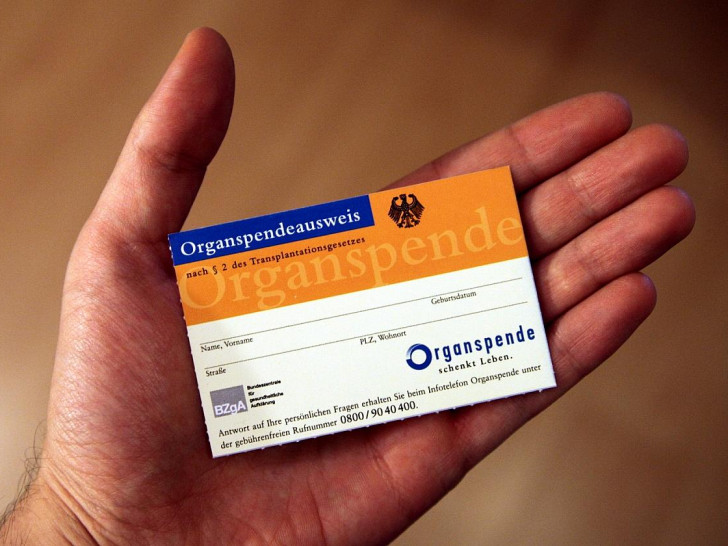 Organspendeausweis (Archiv)