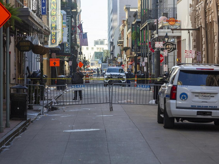 Polizei-Checkpoints in New Orleans nach Anschlag am 01.01.2025