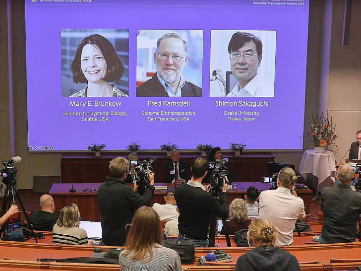 Bekanntgabe von Medizin-Nobelpreis am 06.10.2025