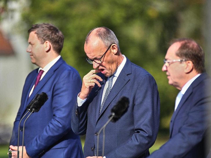 Klingbeil, Merz, Dobrindt am 01.10.2025