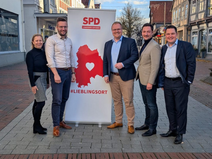 Kirsikka Lansmann, Wieland Bartels, Henning Evers, Jannis Gaus und Philipp Raulfs (v. li.).