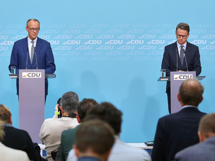 Friedrich Merz und Carsten Linnemann am 20.10.2025