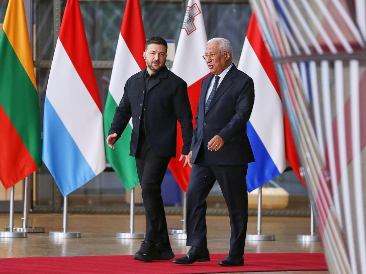 Wolodymyr Selenskyj und António Costa am 23.10.2025