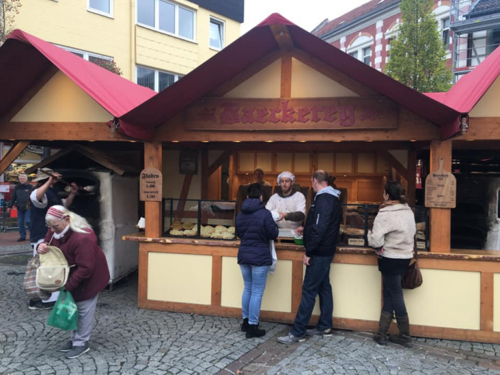 Die Mittelalter-Bäckerei auf dem Gänsemarkt.