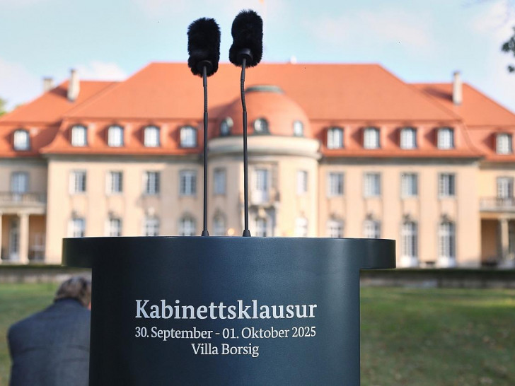 Kabinettsklausur in der Villa Borsig am 01.10.2025