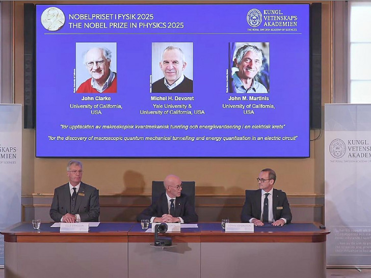 Bekanntgabe von Physik-Nobelpreis am 07.10.2025