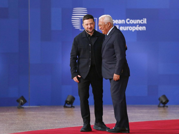 Wolodymyr Selenskyj und António Costa am 23.10.2025