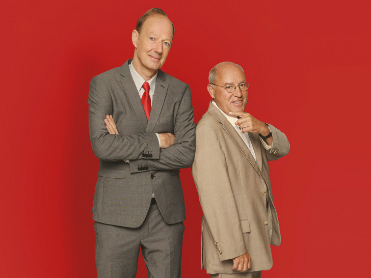 Martin Sonneborn (li.) trifft auf Gregor Gysi.