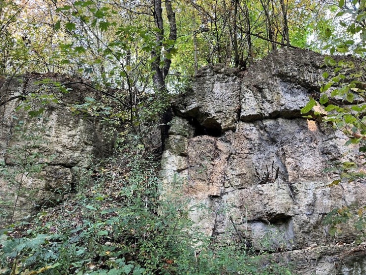 Der Steinbruch in Erkerode.