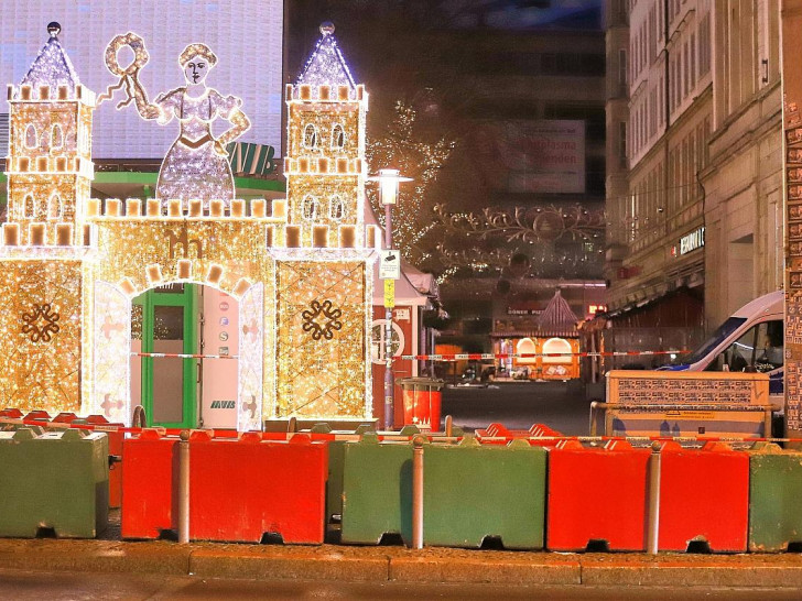 Magdeburger Weihnachtsmarkt nach Anschlag 2024 (Archiv)