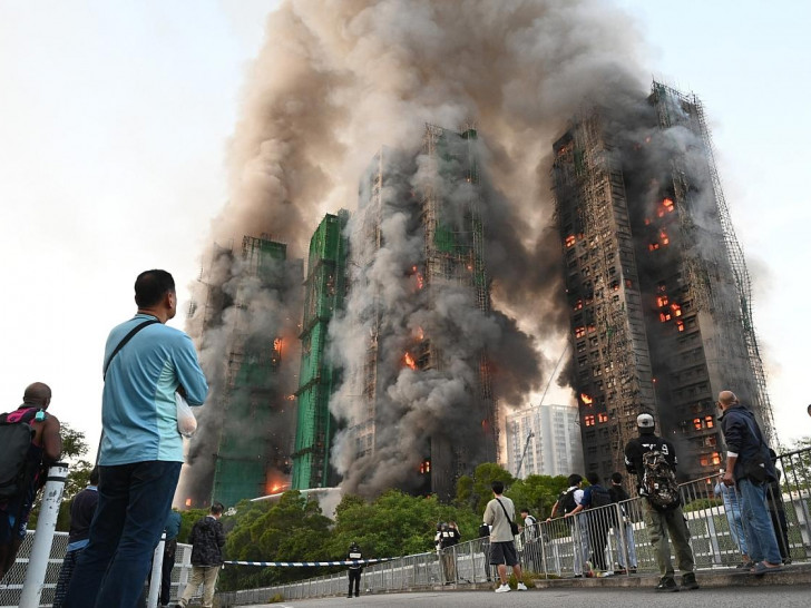 Brand in Hongkong am 26.11.2025