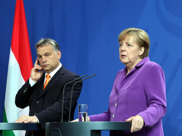 Viktor Orban und Angela Merkel im Jahr 2014 (Archiv)