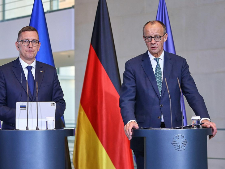 Kristen Michal und Friedrich Merz am 27.11.2025