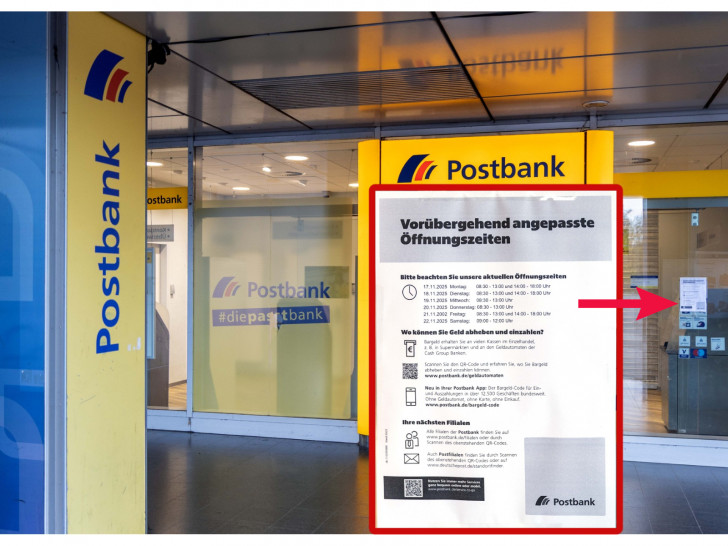 Die Postbank ändert sehr zum Ärger mancher Kunden häufiger mal ihre Öffnungszeiten.